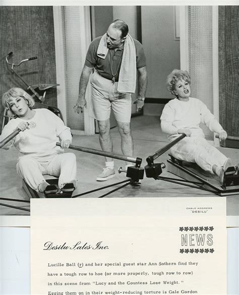 Lucille Ball Ann Sothern Exercise Rowing The Lucy Show Original 62 Cbs Tv Photo Photos