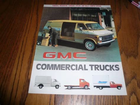 1977 Gmc Commercial Trucks Sales Brochure 899 Picclick
