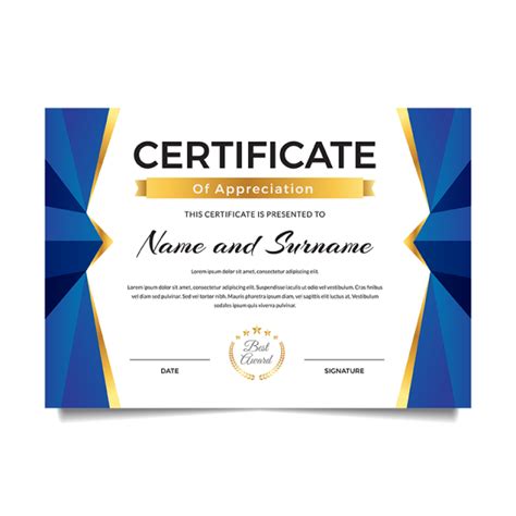 Modern Premium Business Certificate Of Achievement And Appreciation