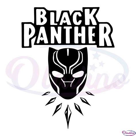 Black Panther Graphic Design Svg Digital File