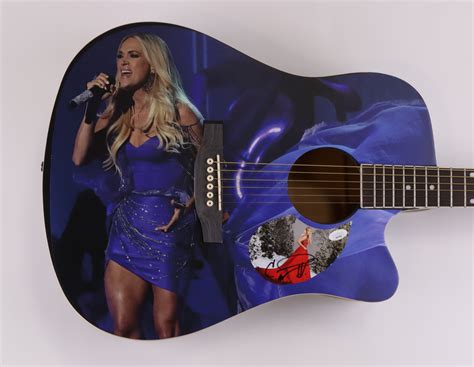 Carrie Underwood Signed Custom 39 Acoustic Guitar Jsa Pristine Auction