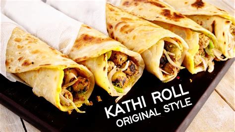 Kathi Roll Recipe Veg Original Kati Kebab Kolkata Egg Roll Street