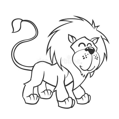 Cute Cartoon Lion Coloring Pages