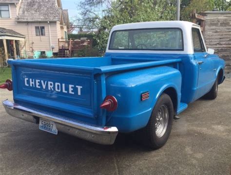 No Reserve 1972 Chevy C10 Shortbed Stepside W Buddy Bucket Seats