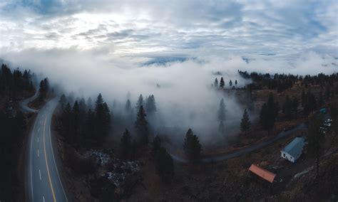 Some Awesome Foggy Weather In Osoyoos Bc Mavic Air Rdrones