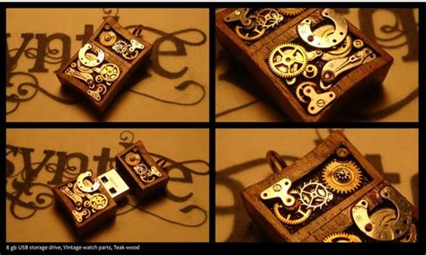 The Handmade Steampunk Usb Drive Pendant Gadgetsin