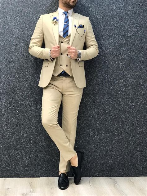 gentwith lancaster cream slim fit suit fashion suits for men dress suits for men slim fit suits