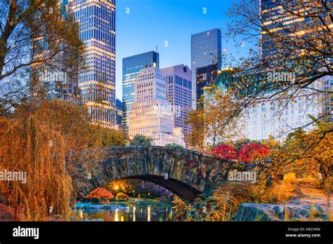 Central Park During Autumn In New York City Stock Photo Alamy