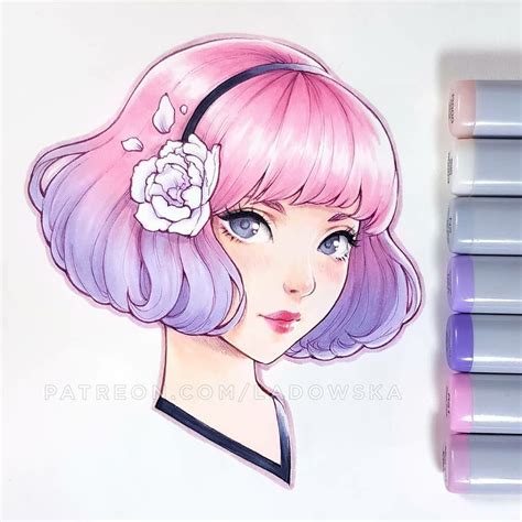 Maybe you would like to learn more about one of these? Artist ~ Asia Ladowska | Copic marker art, Copic drawings, Copic marker drawings