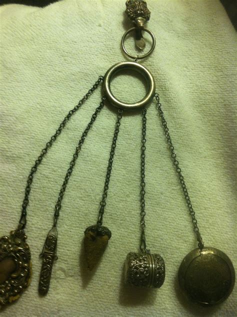 Sterling Unger Brothers Chatelaine With 5 Pieces Collectorsnet