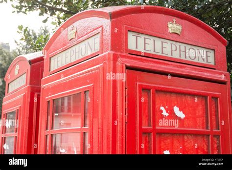 A Red Telephone Kiosk In Russell Square London England Uk Stock