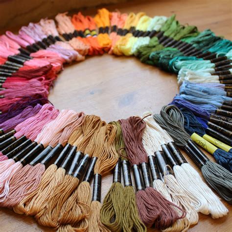 100 X 8m Assorted Cotton Embroidery Threads Skeins By