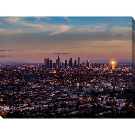 Downtown Los Angeles Giclee Print Canvas Wall Art Ebay