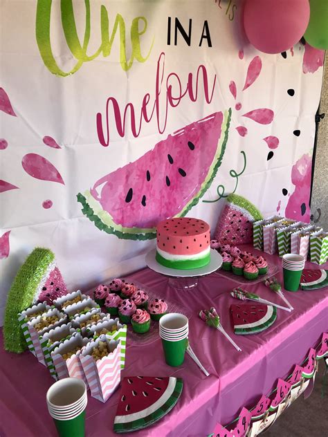 One In A Melon Watermelon Birthday Parties Watermelon Birthday Party