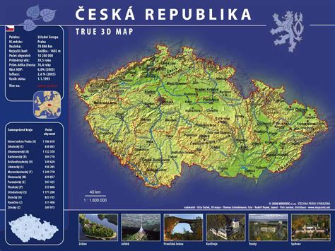 Europa com o mapa destacado de república checa. Gran mapa turístico de la República Checa | República ...