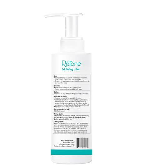 Keratosis Pilaris Exfoliating Body Lotion Retone