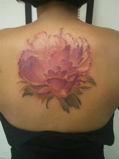 My New Peony Watercolor Tattoo From Derek At Hartless Tattoo In Toronto