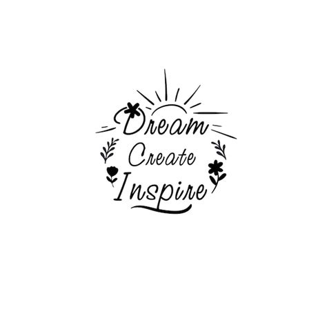 Premium Vector Illustration Of Lettering In Vector Dream Create Inspire