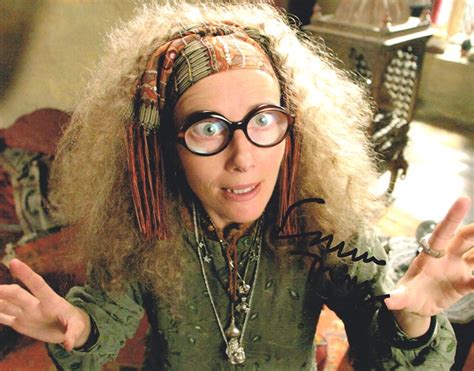 Dedicated to this great woman and actress. Emma Thompson Autograph Signed Photo - Sybill Trelawney