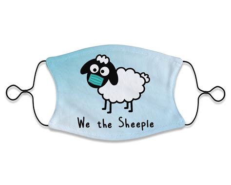 We The Sheeple Mask Funny Mask For Ts Face Covering With Etsy