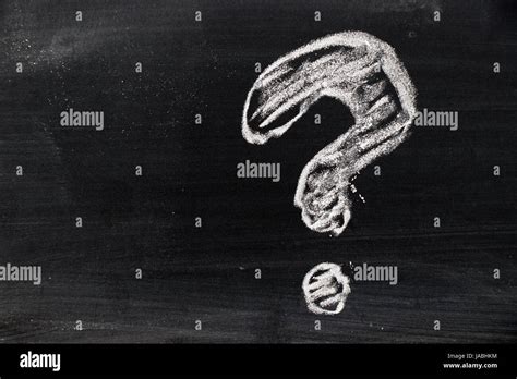 Chalk Hand Drawing As Question Mark Shape On Black Board Background Stock Photo Alamy