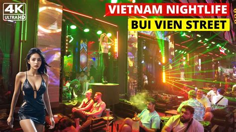 Vietnam Nightlife Midnight Walk In Bui Vien Street Ho Chi Minh City Walking Tour 4k Youtube