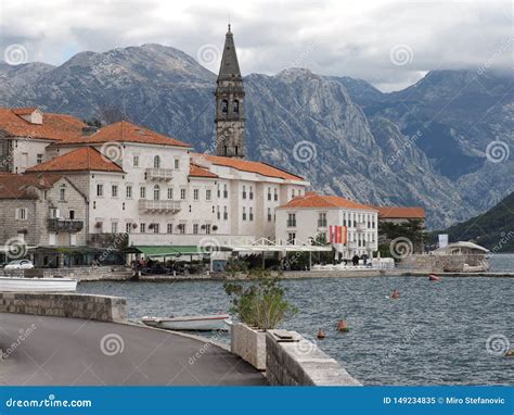 Perast Is An Old Town On The Bay Of Kotor In Montenegro It Is Situated