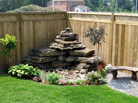 A water feature can bring a relaxing and meditative mood to your backyard. Backyard Living Space | Add water features to your ...