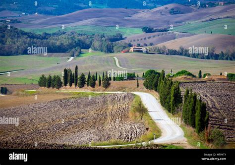 View Of The Val Dorcias Amazing Landscape Stock Photo Alamy