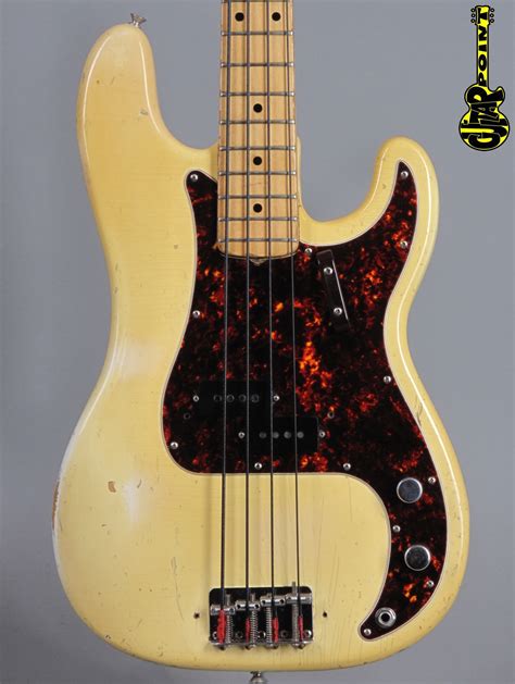 1973 Fender Precision Bass Olympic White Lightweight Vi73fepreciowmn405118