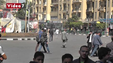 هدوء حذر بميدان التحرير بعد غلق المجمع Youtube