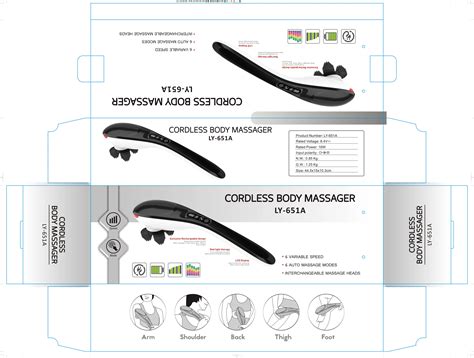 Luyao 651a Amazon Hot Sell Full Body Wireless Handheld Massage Hammer With Led Light Buy