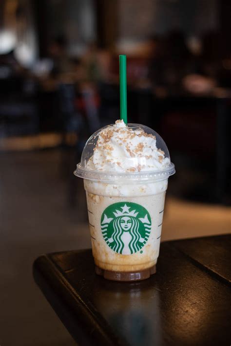 Starbucks Caramel Ribbon Crunch Frappuccino Review Foodology