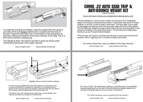 Wts Nib Cmmg 22ba64d Auto Sear Trip And Anti Bounce