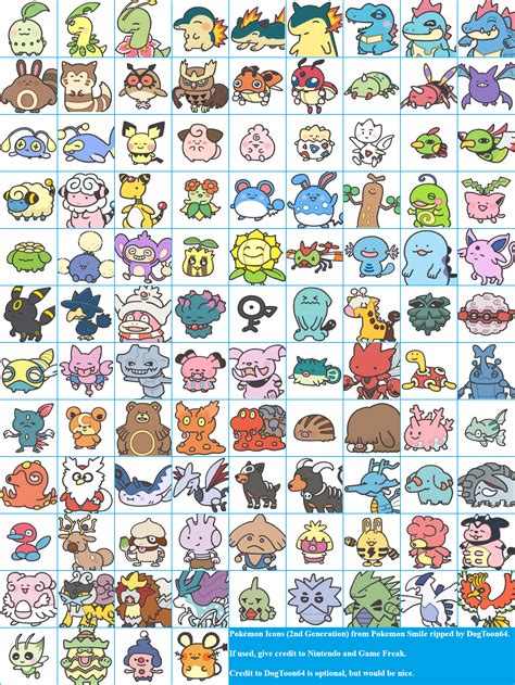 The Spriters Resource Full Sheet View Pokémon Smile Pokémon Icons