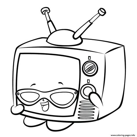Television Coloring Page Coloring Pages