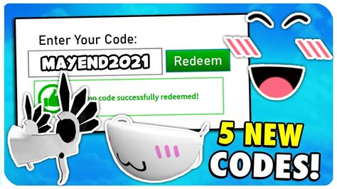 5 All New May Roblox Promo Codes 2021 Working Youtube