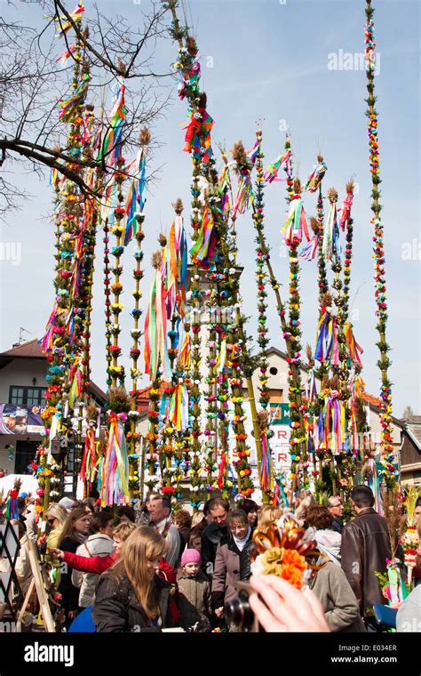 Easter Palm Contest In Lipnica Murowana Stock Photo Alamy