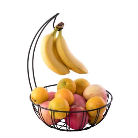 Wire Metal Fruit Basket Holder With Banana Hanger 1 Unit Foods Co