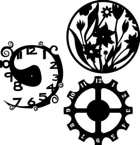 Dxf Cdr And Eps File For Cnc Plasma Or Laser Cut Wild Life Clocks