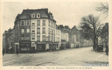 Cpa France 14 Caen Place Des Anciennes Boucheries Et Rue De Bayeux