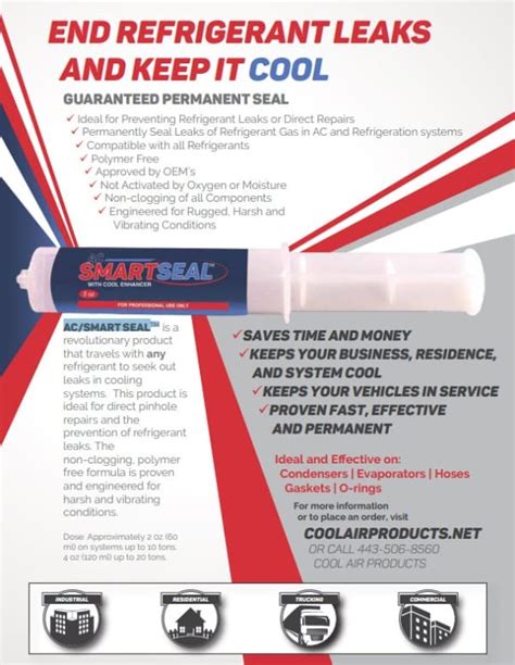 Ac Smartseal Air Conditioning Leak Sealant