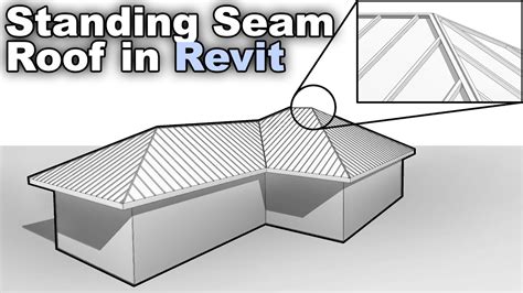 Standing Seam Roof In Revit Tutorial Youtube