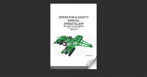 Multiflex Speedtiller Operator Safety Manual Page 9