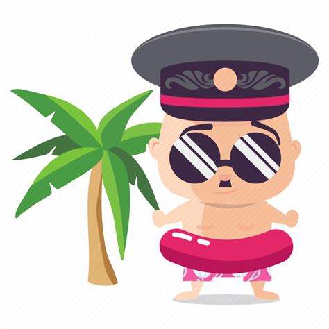 Beach Dictator Emoji Emoticon Man Sticker Icon Download On