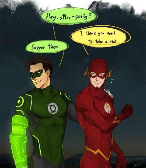 Barry Allen And Hal Jordan Photo Green Lantern Green Lantern Hal