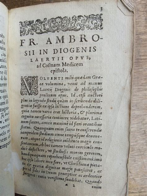 Diogene Laerzio De Vita Et Moribus Philosophorum 1566 Catawiki