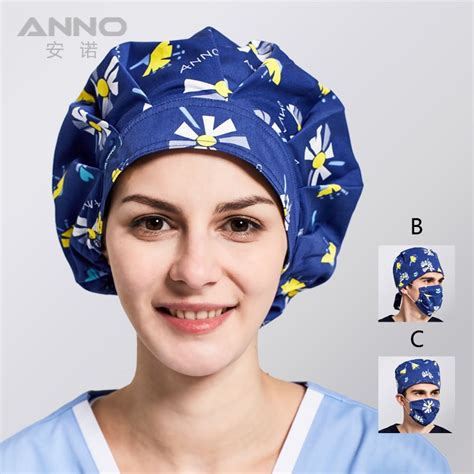 anno blue disposable unisex hospital hat surgical caps medical nurse cap women cap nursing