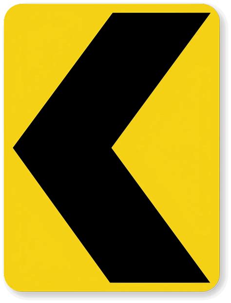 3m Yellow Chevron Road Sign Size 300 X 450 At Rs 550piece In