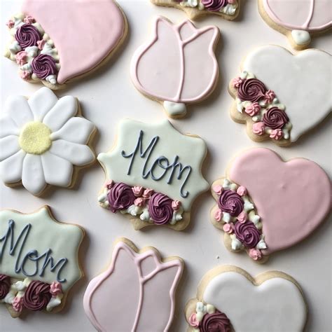 Mothers Day Cookies Sugar Cookie Royal Icing Unique Items Products